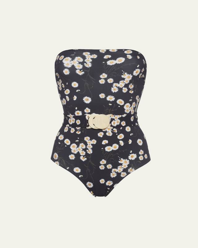 Courtois Belted One-Piece Swimsuit