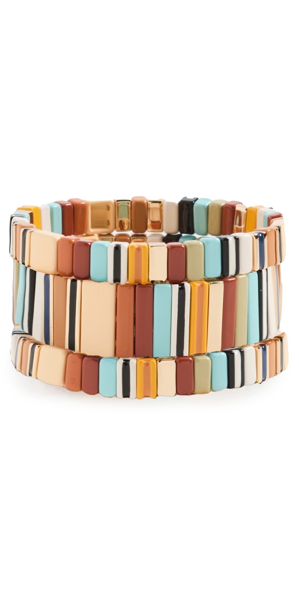 Roxanne Assoulin Sienna Stack Set Of 3 Bracelets Mult
