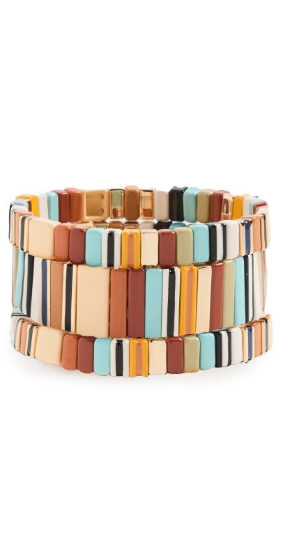 Roxanne Assoulin Sienna Stack Set Of 3 Bracelets Mult
