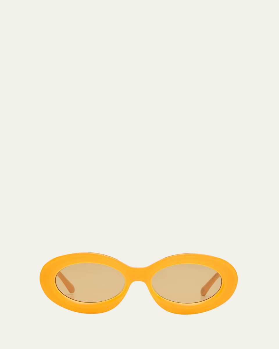 Monochrome Acetate Oval Sunglasses