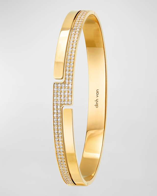 Seventies 18K Yellow Gold Diamond Bracelet