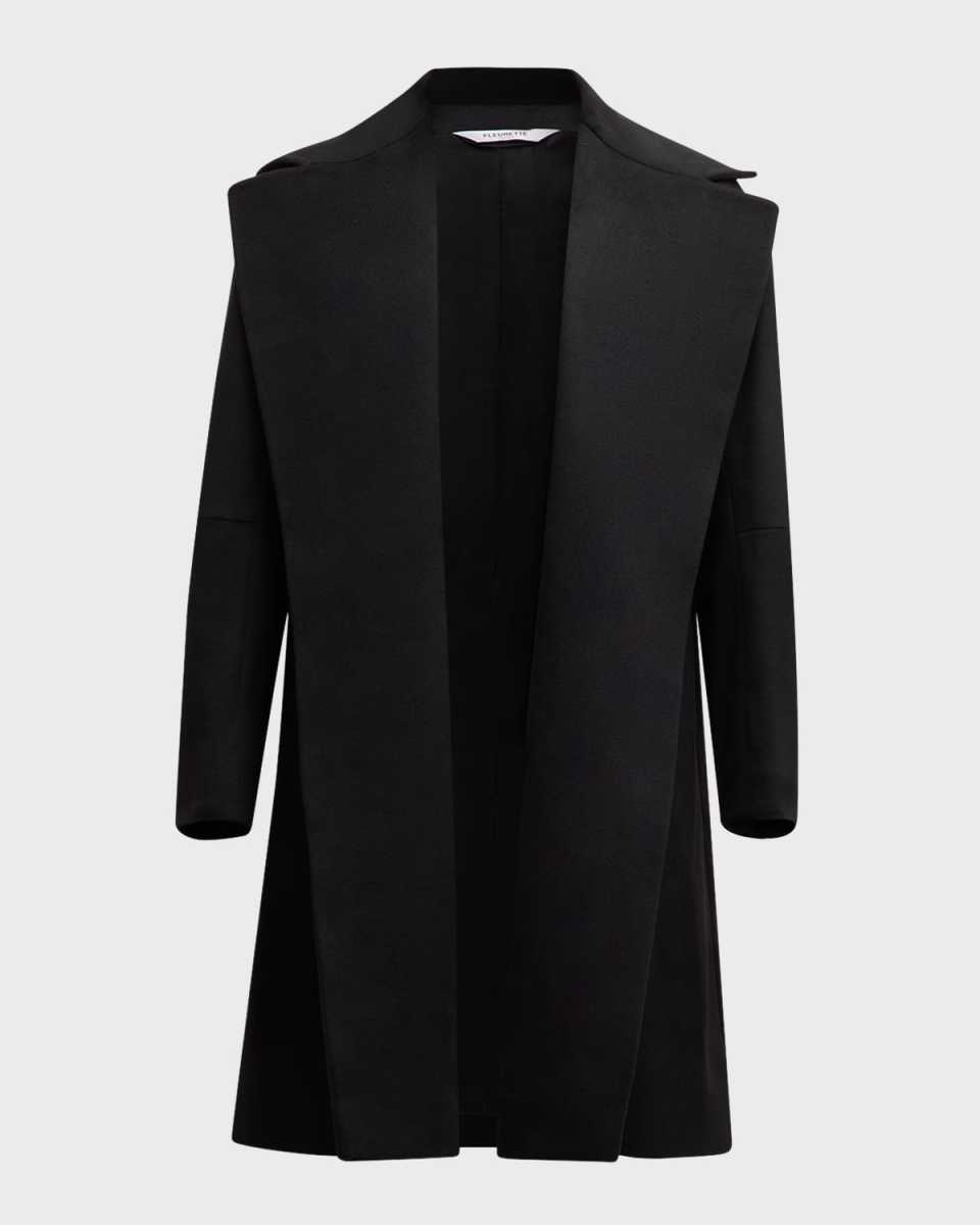 Cassius Open-Front Cashmere Coat