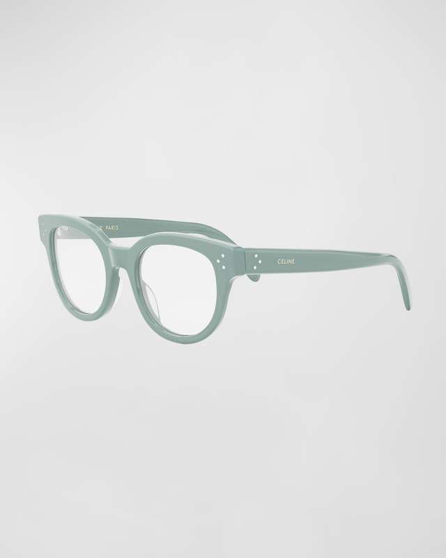 Bold 3 Dots Acetate Round Glasses