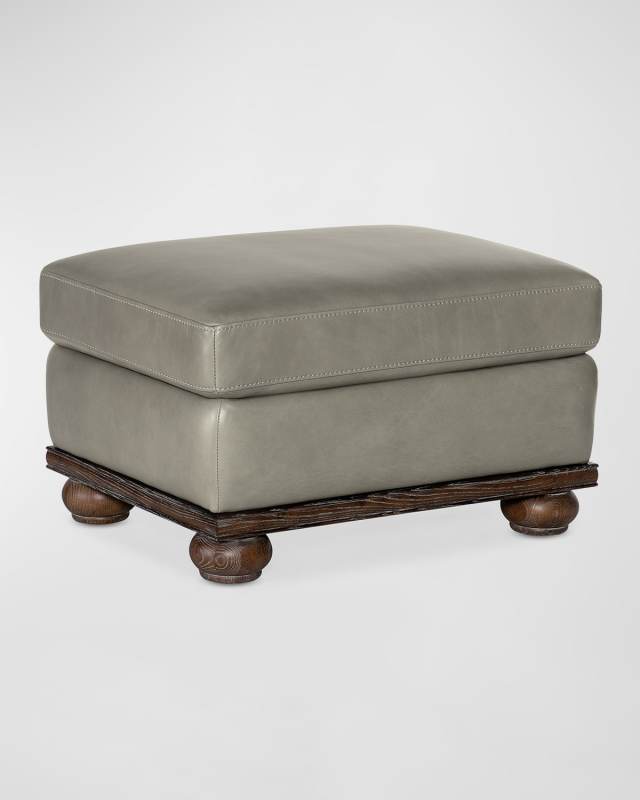 Williams Leather Ottoman