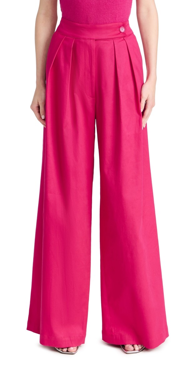 Sablyn Twill Pants Lipstick