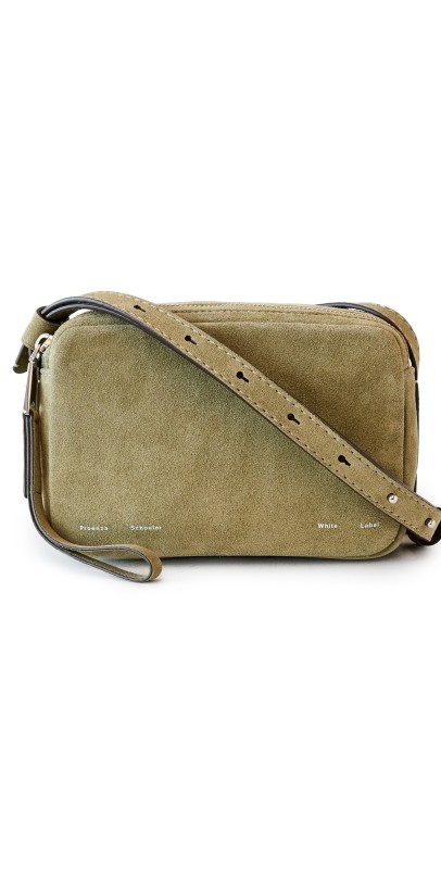 Proenza Schouler White Label Suede Watts Camera Bag Bamboo