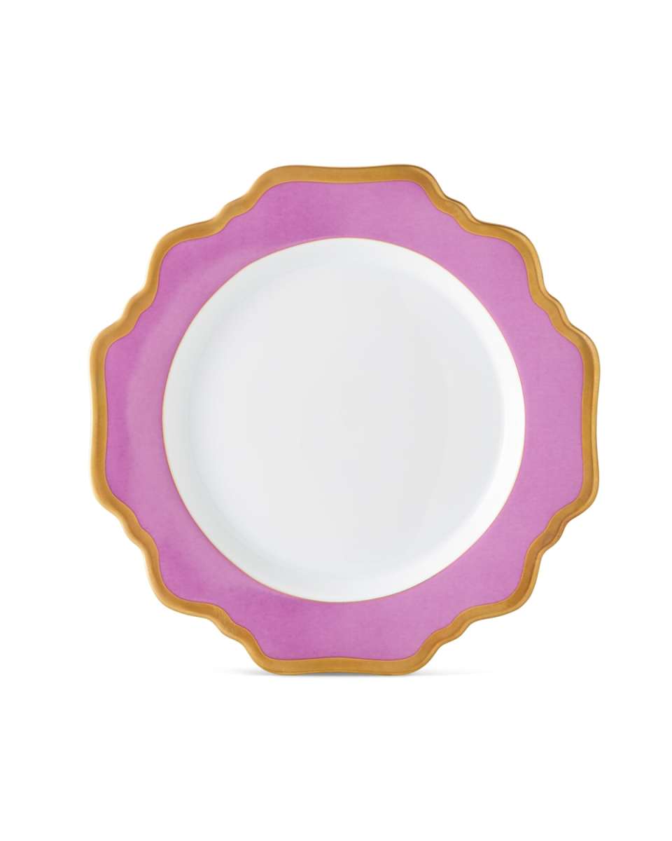 Purple Rimmed Salad Plate