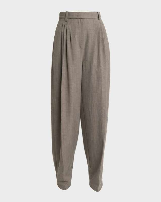 Pleated Wool Trousers