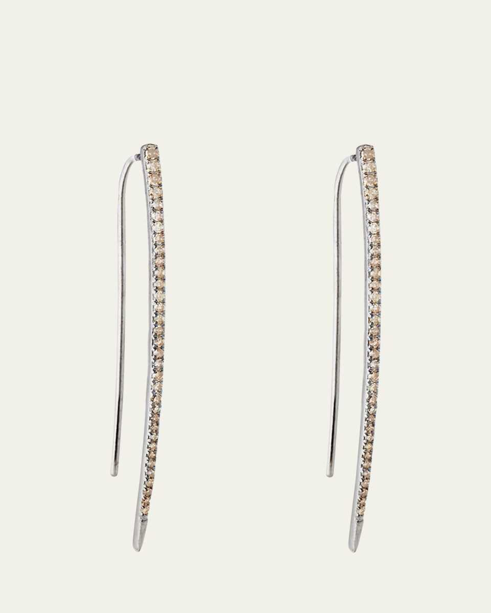Pave Diamond Spike Earrings