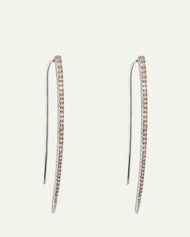Pave Diamond Spike Earrings