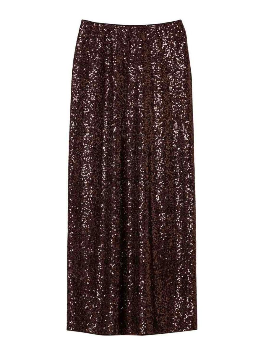 Twinset Robe Au Genou - Marron