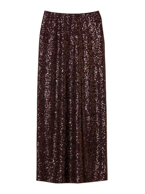 Twinset Robe Au Genou - Marron