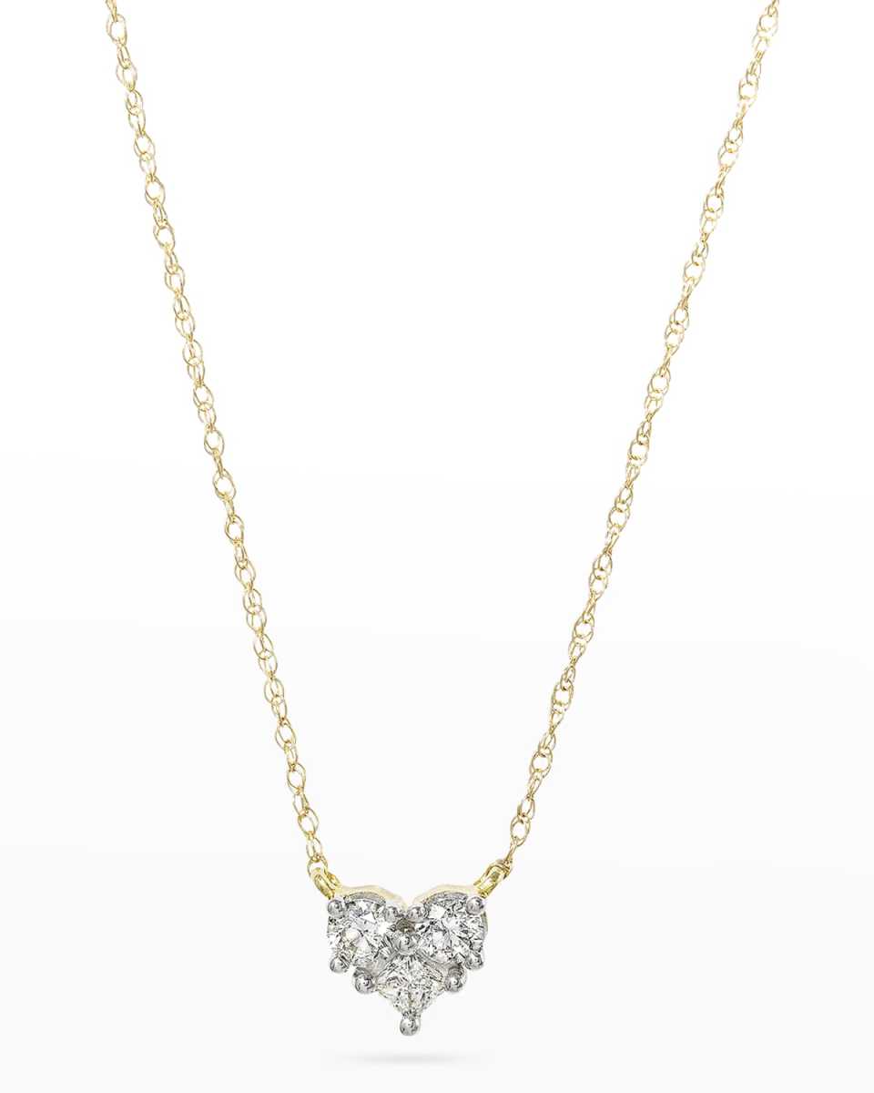 Piece of My Heart Diamond Necklace