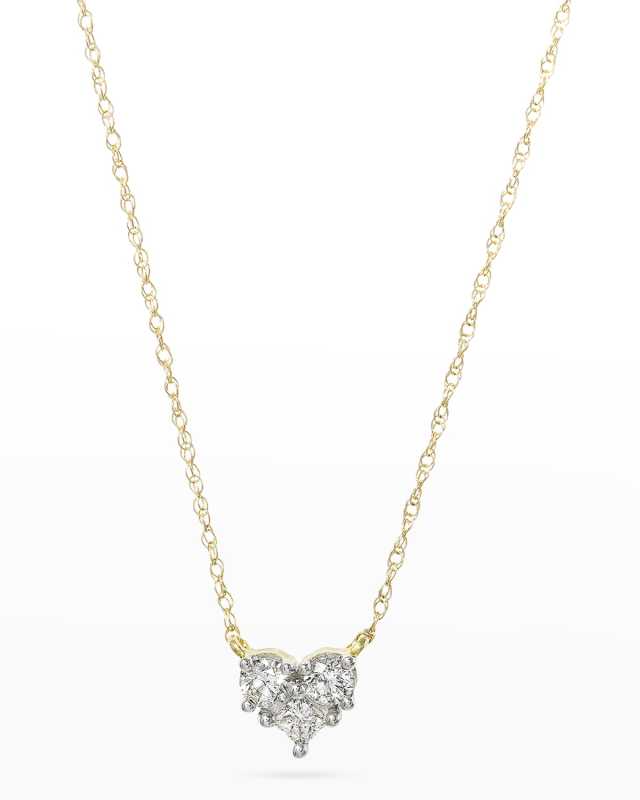 Piece of My Heart Diamond Necklace