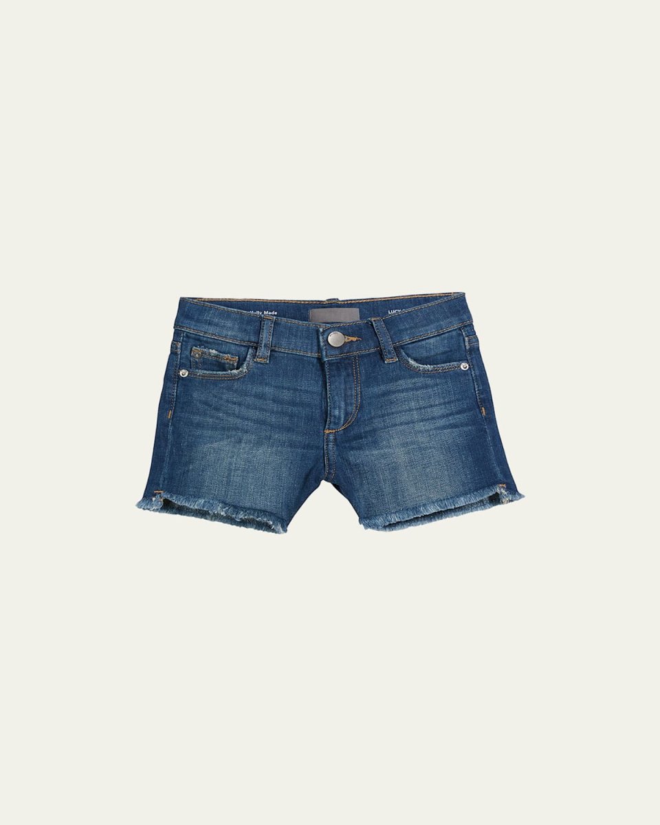 Lucy Frayed Cutoff Shorts, Size 7-