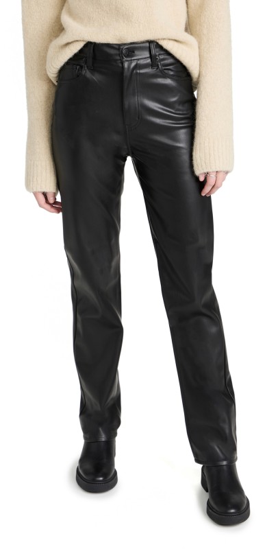 Pistola Denim Cassie Super High Rise Straight Pants Slate Black