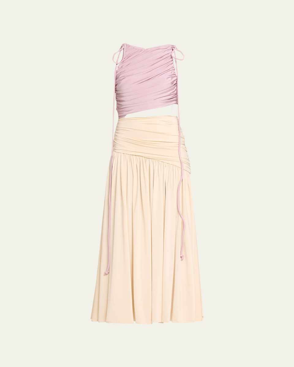 Nebula II Cutout Colorblock Maxi Dress