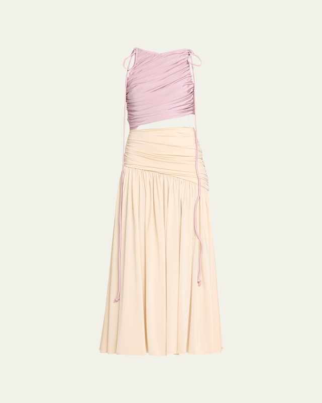 Nebula II Cutout Colorblock Maxi Dress