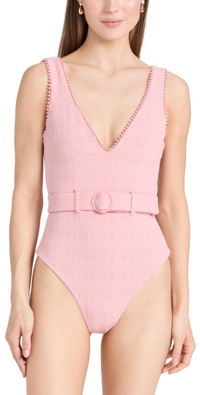 Devon Windsor Dixie Full One Piece Pink Tweed