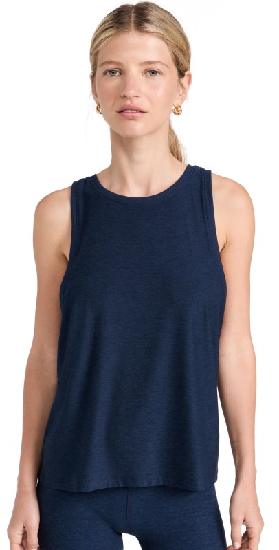 Beyond Yoga Featherweight Rebalance Tank Nocturnal Navy