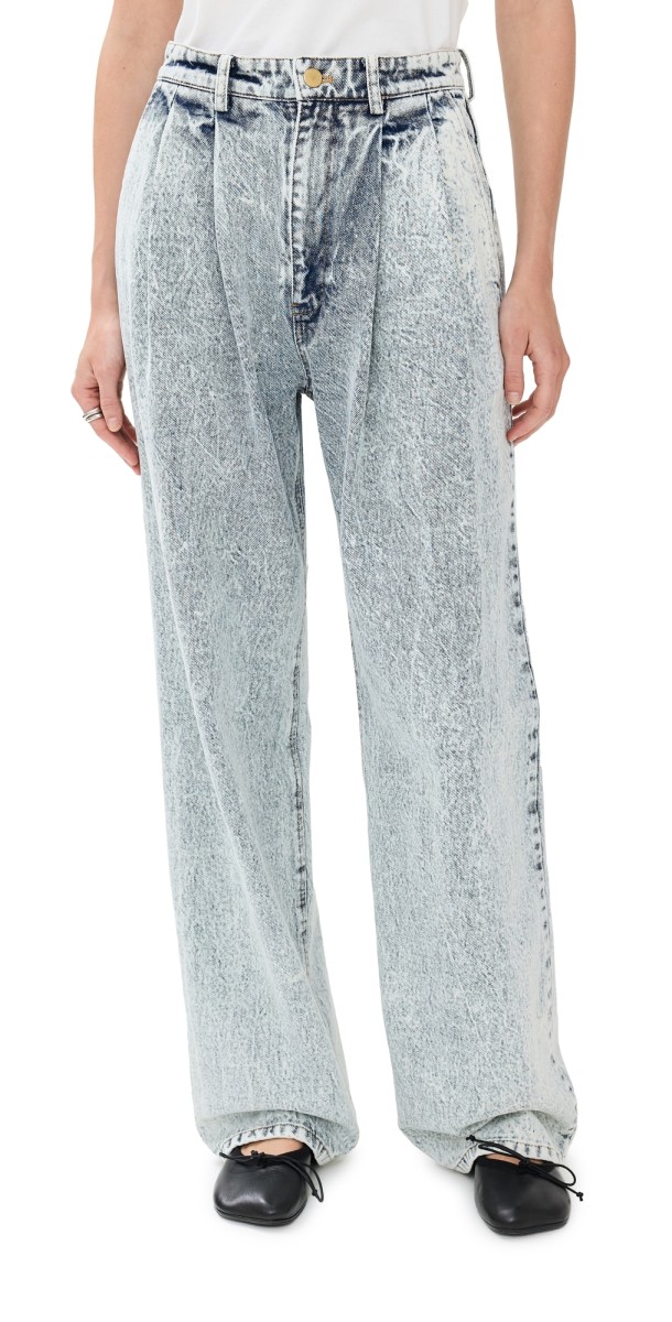 Tanner Fletcher Rhonda Pleated Jeans Vintage Wash