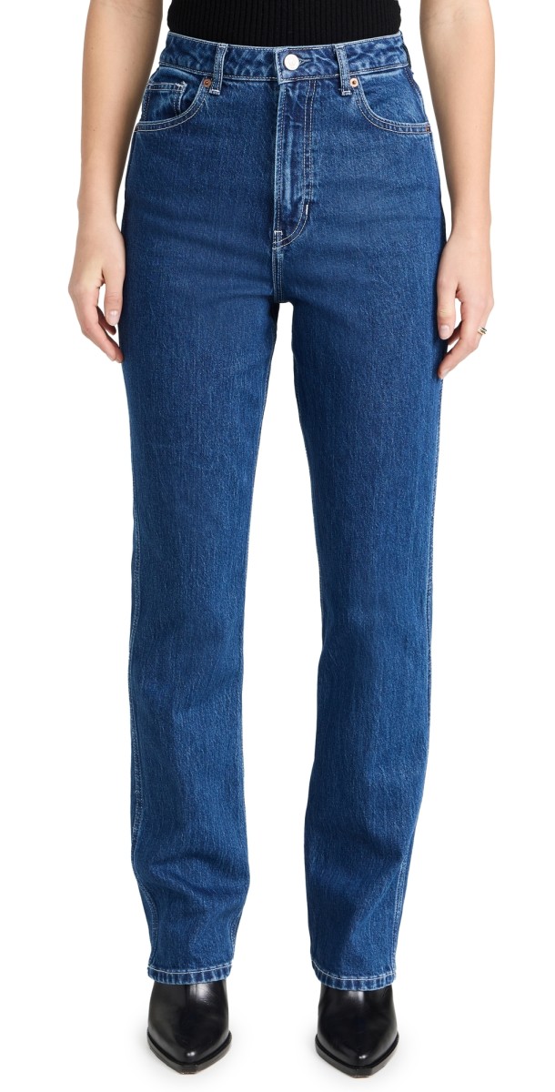 Reformation Pamela Ultra High Rise Straight Leg Jeans Wallis