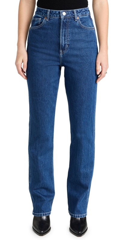 Reformation Pamela Ultra High Rise Straight Leg Jeans Wallis