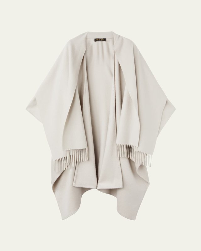 Daisy Fringed Cashmere Cape