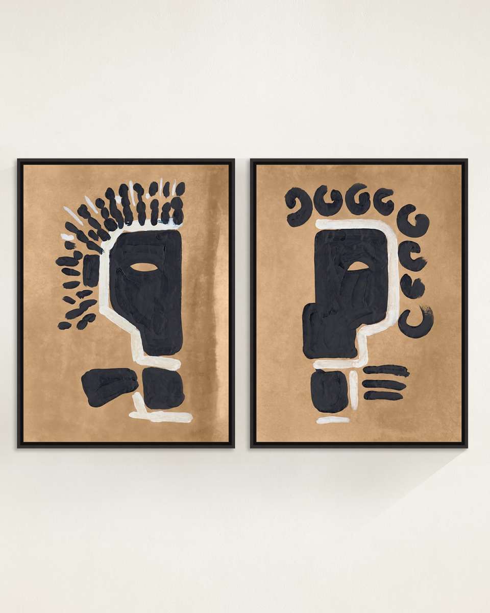"Remnants" Framed Giclees by Michel Smith Boyd, 18" x 23" - Set of 2