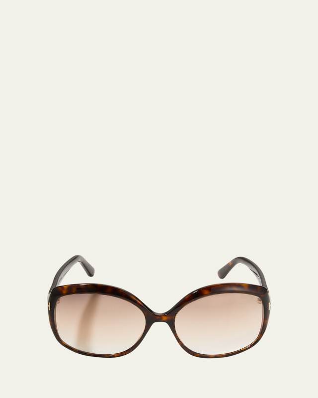 Chiara Round Plastic & Acetate Sunglasses