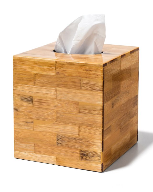 Bamboo Tissue Box Cover