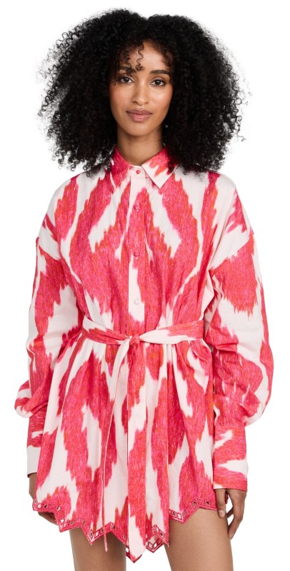Hemant and Nandita Indu Shirt Dress Pink