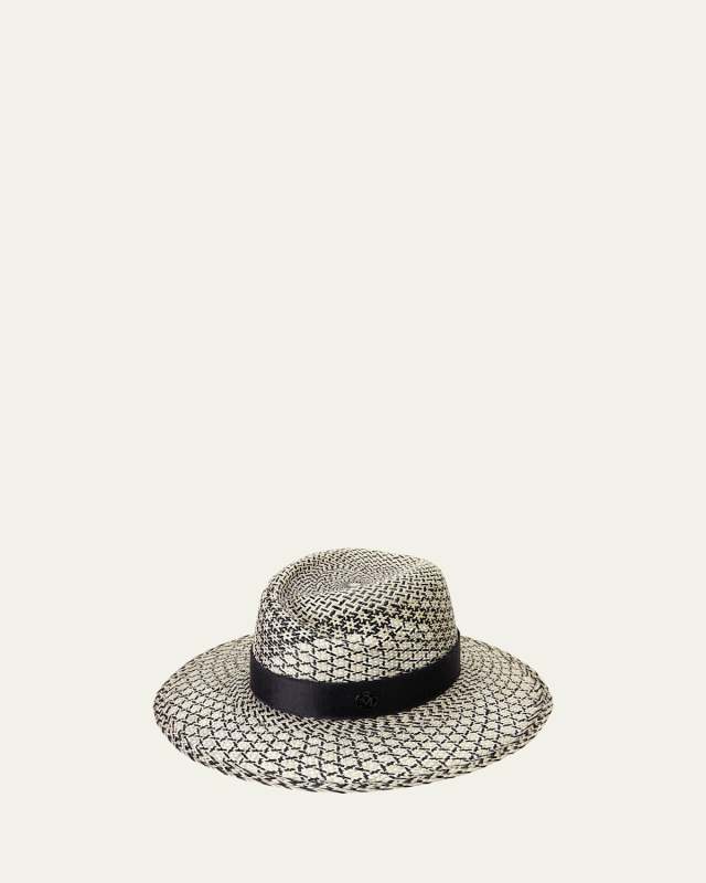 Virginie Woven Brisa Straw Fedora