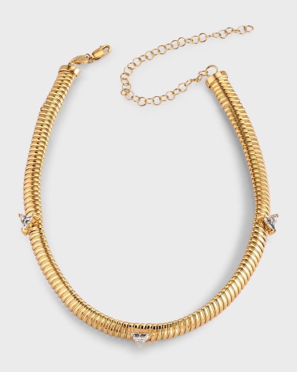 White Sapphire Choker Necklace