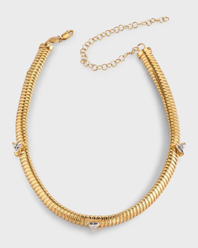 White Sapphire Choker Necklace