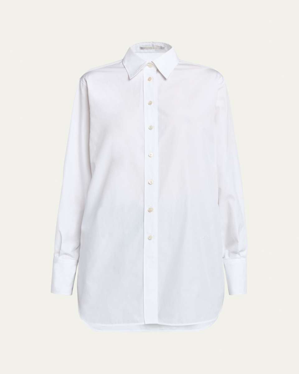 Button-Front Shirt with Snap Button Sleeves