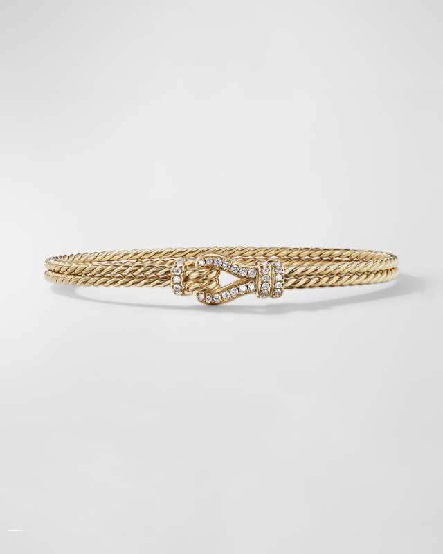 4.5mm Thoroughbred Loop Bracelet in 18K Gol