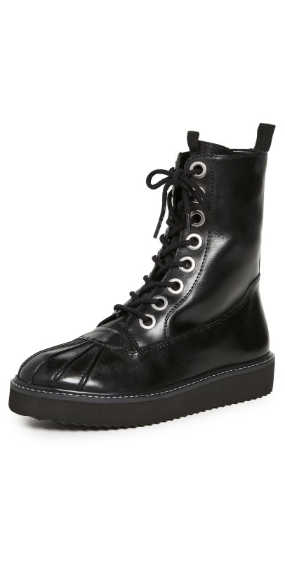 Aster Combat Boots Black