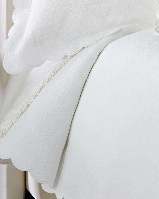 Alice Twin Floral Matelasse Coverlet