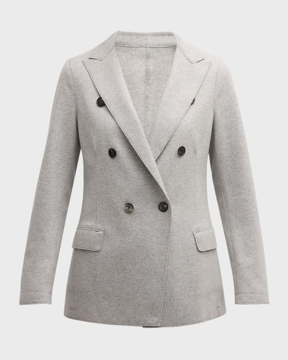 Double-Breasted Wool Blazer