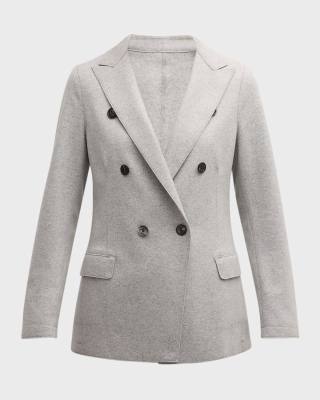 Double-Breasted Wool Blazer