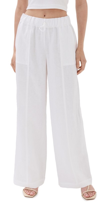 Reformation Declan Linen Pants White