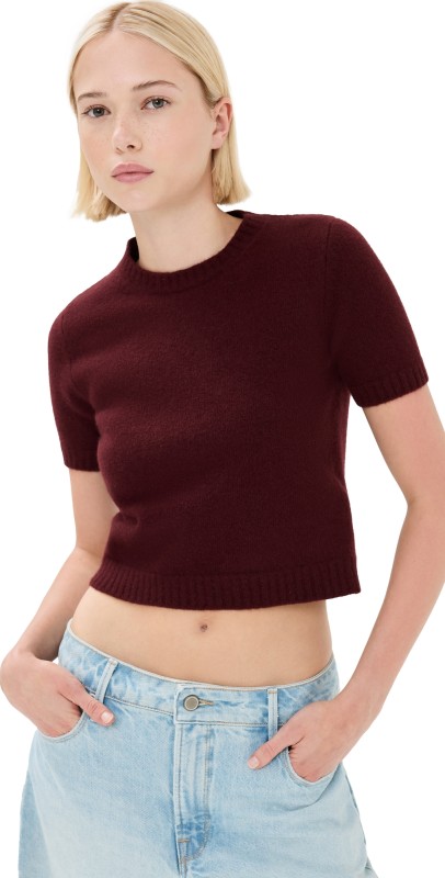 Maison Margiela Crew Neck Pullover Bordeaux