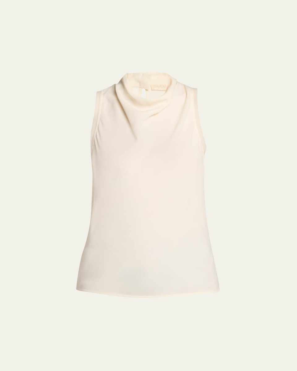 Cleo Sleeveless Cowl-Neck Top