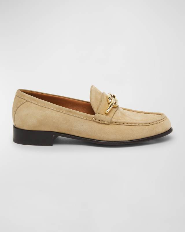 Gate VLogo Suede Loafers