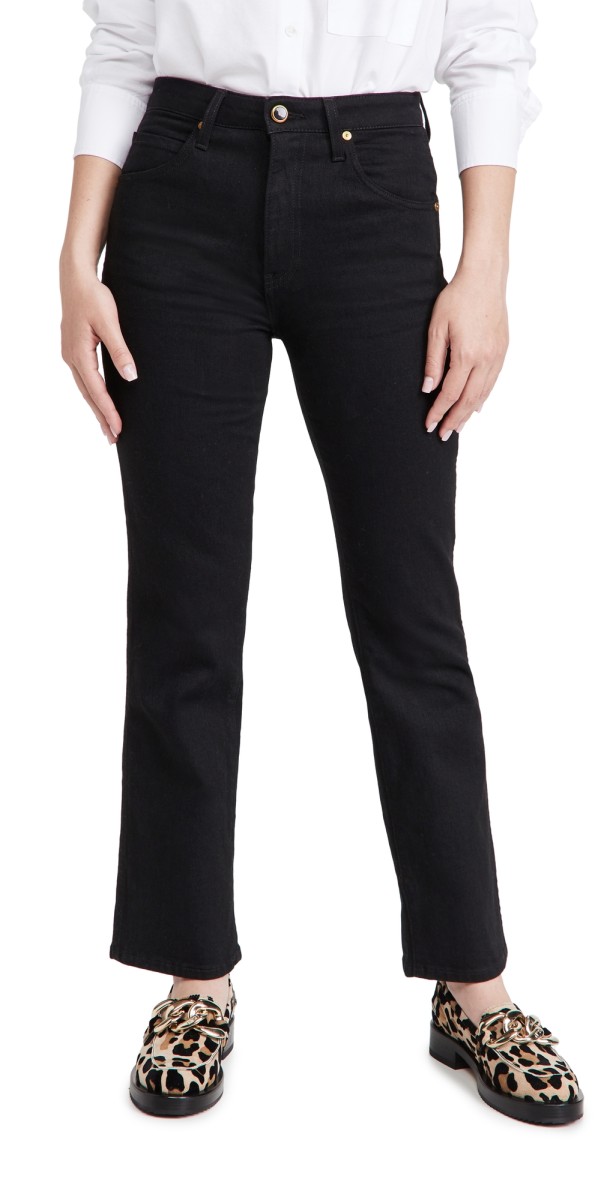 Khaite Vivian New Bootcut Flare Jeans Black Rinse