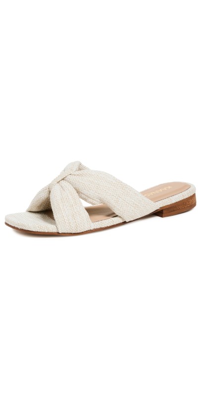 KAANAS Pacifico Chunky Crisscross Sandals Ivory