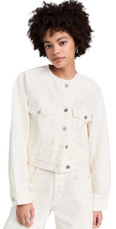 Citizens of Humanity Renata Collarless Deconstructed Jacket Pashmina