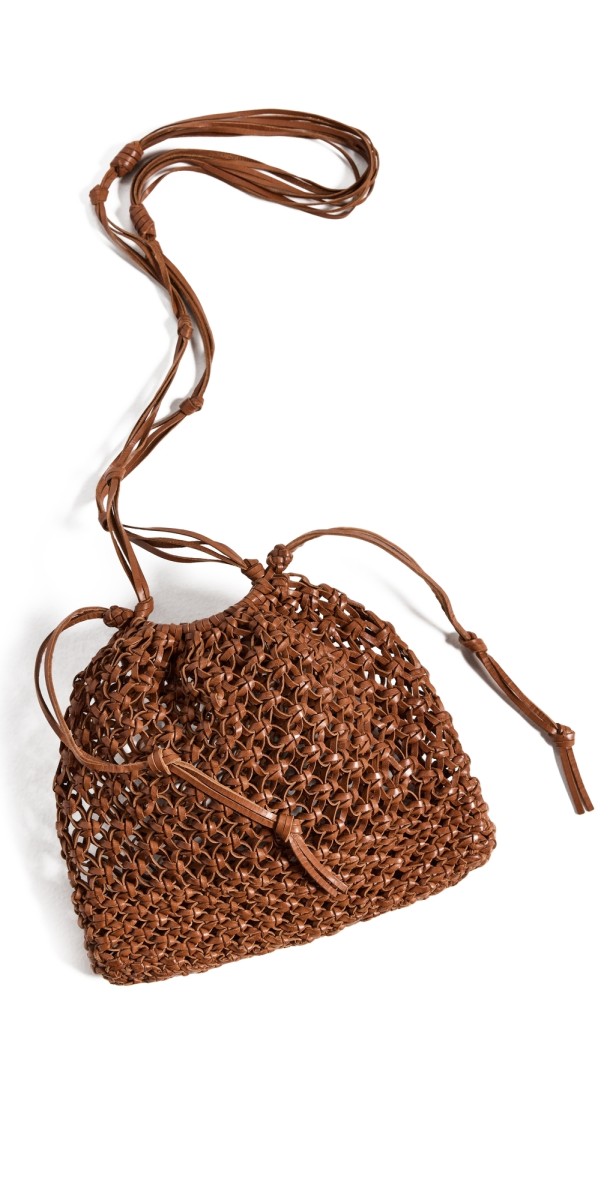 Ulla Johnson Tulia Knotted Crossbody Bag Pecan Brow