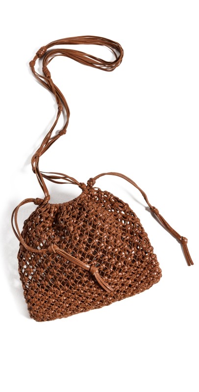 Ulla Johnson Tulia Knotted Crossbody Bag Pecan Brow